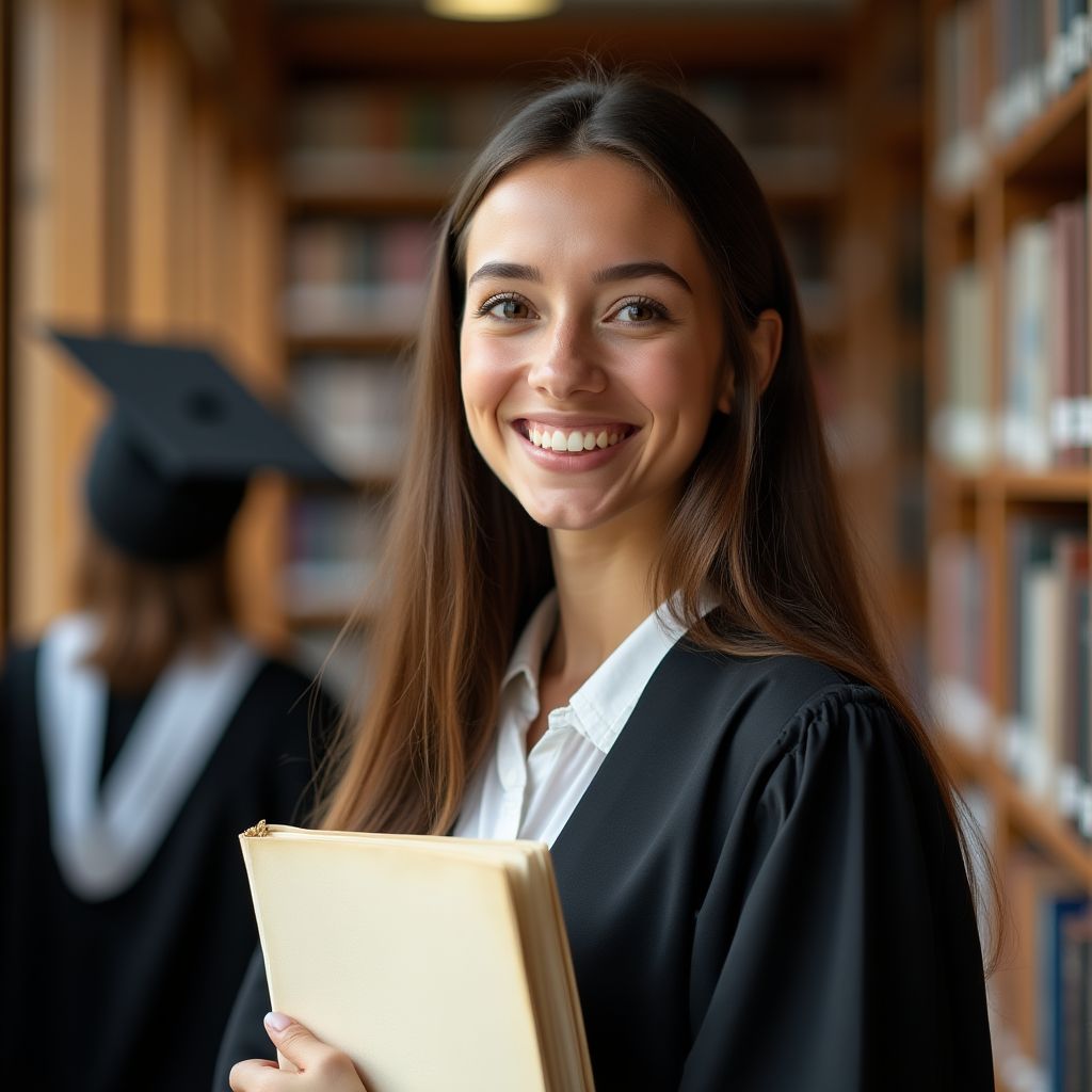Retrato de Sofía, una estudiante exitosa